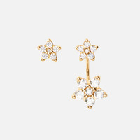 Shooting Stars stud earrings with pendant | Ole Lynggaard