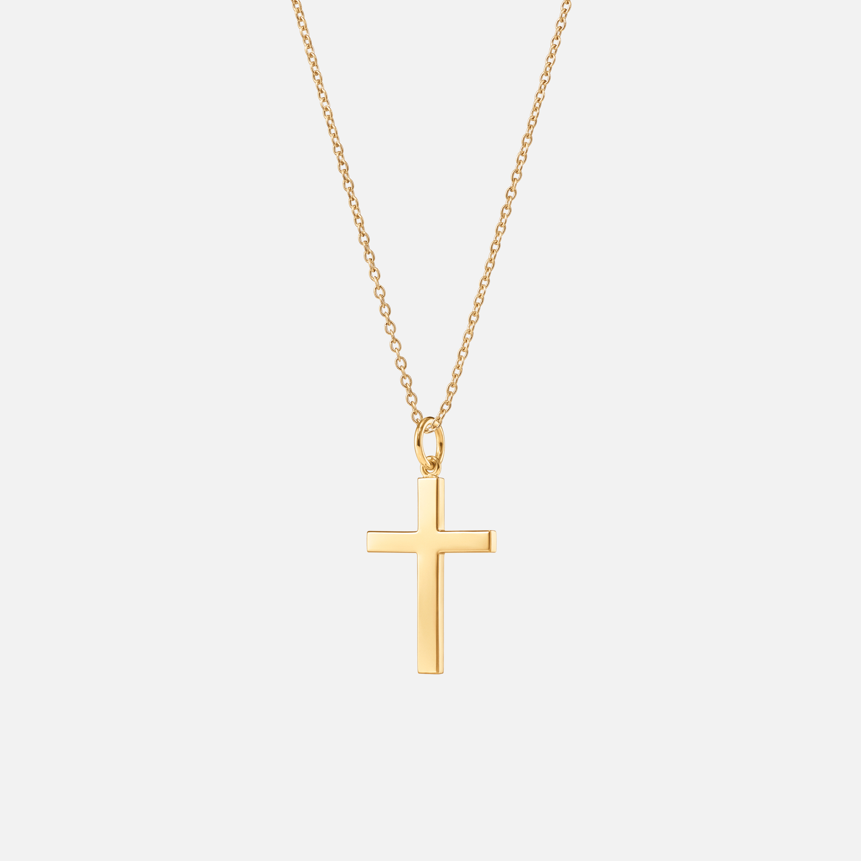 アクセサリー cross chain necklace Cross Pendant Double Chain Necklace in Gold | Hallensteins NZ